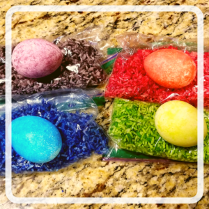 Dyeing Easter Eggs with Rice