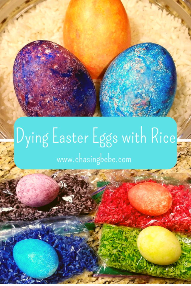 Dying Easter Eggs with Rice